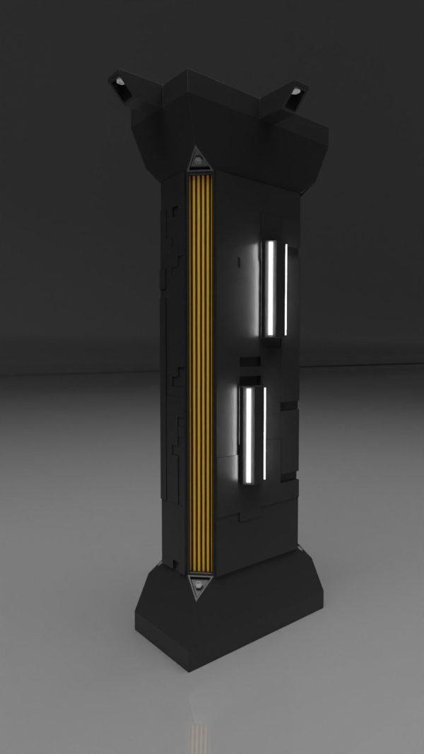 Sci Fi Industrial Columns
