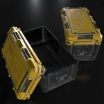 Sci Fi Industrial Crate Game Ready PBR Textures