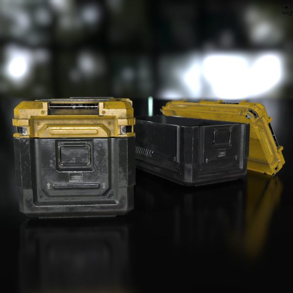 Sci Fi Industrial Crate Game Ready PBR Textures