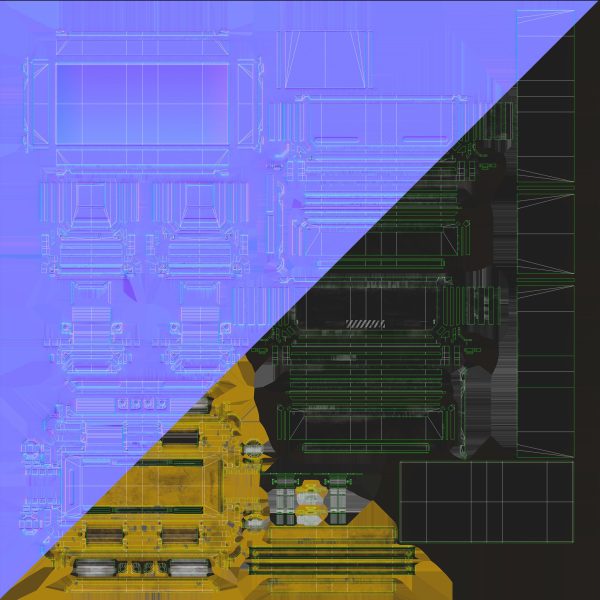 Sci Fi Industrial Crate Game Ready PBR Textures