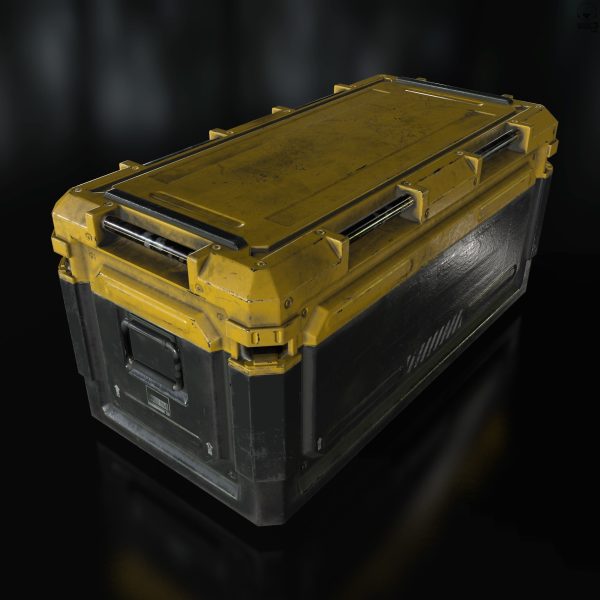 Sci Fi Industrial Crate Game Ready PBR Textures
