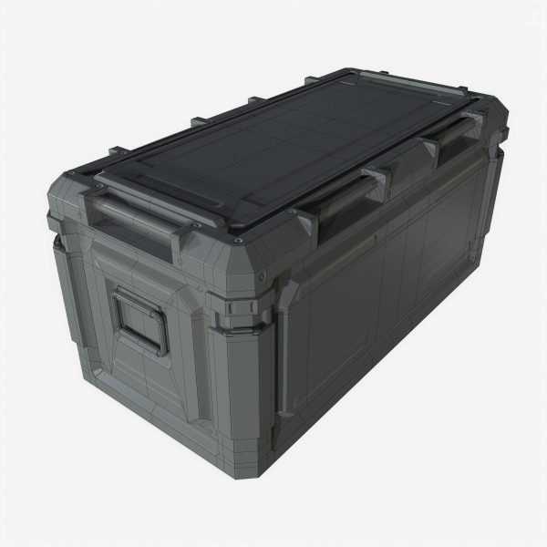 Sci Fi Industrial Crate Game Ready PBR Textures