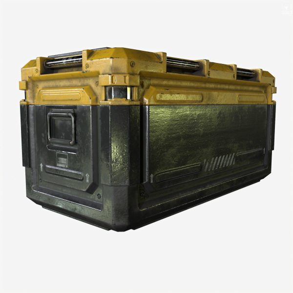 Sci Fi Industrial Crate Game Ready PBR Textures