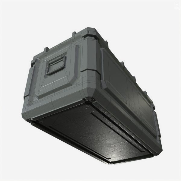 Sci Fi Industrial Crate Game Ready PBR Textures