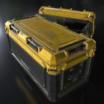 Sci Fi Industrial Crate Game Ready PBR Textures