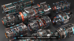 Sci-Fi - KITBASH Set - Hard Surface Future COLLECTION n1