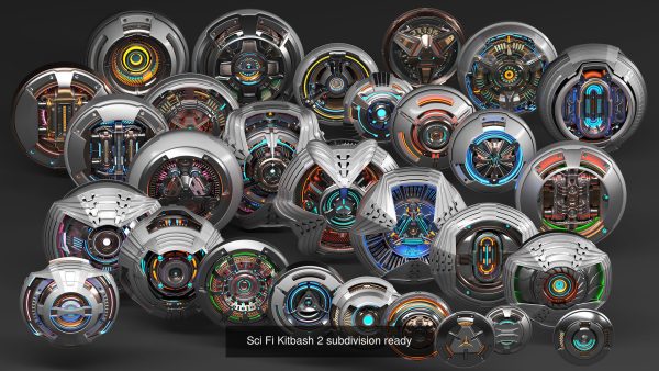 Sci-Fi - KITBASH Set - Hard Surface Future COLLECTION n1