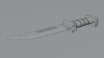 Sci-Fi knife set 3D model