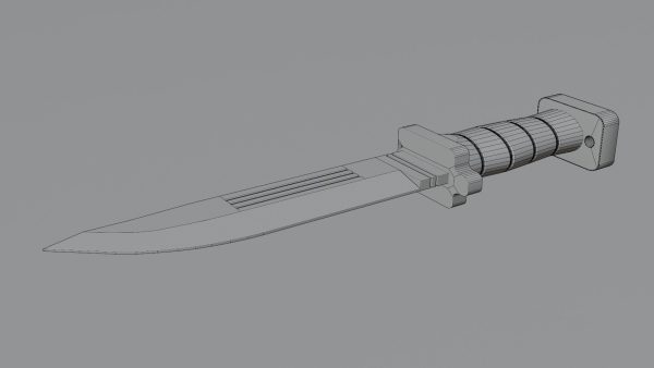 Sci-Fi knife set 3D model