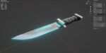 Sci-Fi knife set 3D model