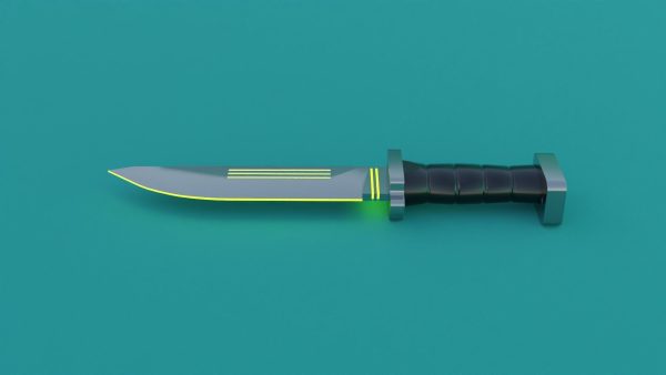 Sci-Fi knife set 3D model