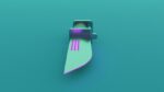 Sci-Fi knife set 3D model