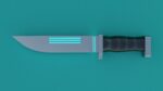 Sci-Fi knife set 3D model