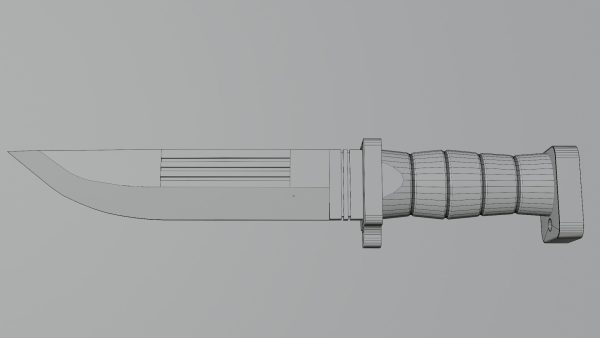 Sci-Fi knife set 3D model
