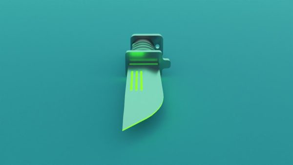 Sci-Fi knife set 3D model