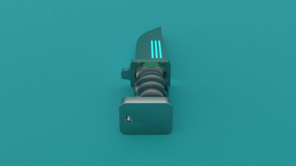 Sci-Fi knife set 3D model