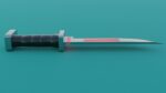 Sci-Fi knife set 3D model
