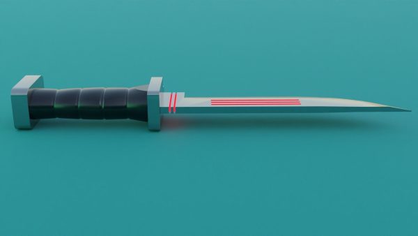 Sci-Fi knife set 3D model