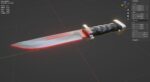 Sci-Fi knife set 3D model