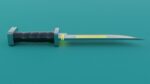 Sci-Fi knife set 3D model