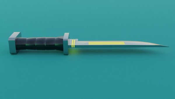 Sci-Fi knife set 3D model