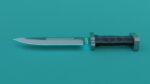 Sci-Fi knife set 3D model