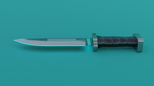 Sci-Fi knife set 3D model