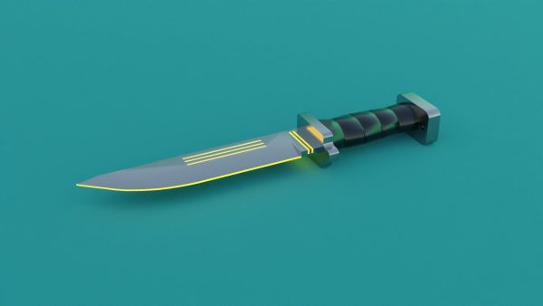 Sci-Fi knife set 3D model