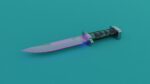 Sci-Fi knife set 3D model