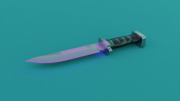 Sci-Fi knife set 3D model