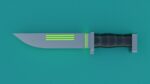 Sci-Fi knife set 3D model