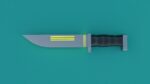 Sci-Fi knife set 3D model