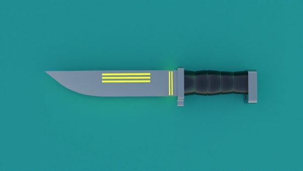Sci-Fi knife set 3D model