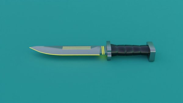 Sci-Fi knife set 3D model