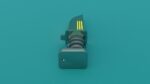 Sci-Fi knife set 3D model