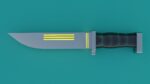 Sci-Fi knife set 3D model