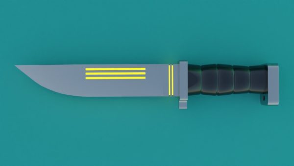 Sci-Fi knife set 3D model