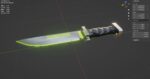 Sci-Fi knife set 3D model