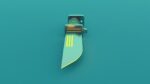 Sci-Fi knife set 3D model