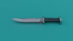 Sci-Fi knife set 3D model
