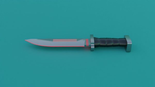 Sci-Fi knife set 3D model