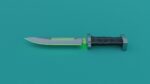 Sci-Fi knife set 3D model