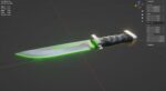 Sci-Fi knife set 3D model