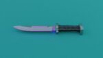 Sci-Fi knife set 3D model