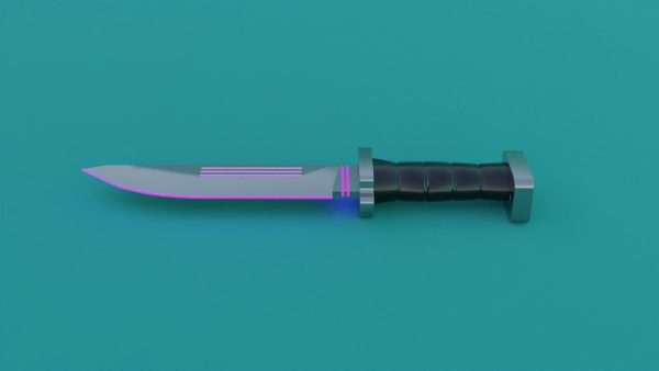 Sci-Fi knife set 3D model