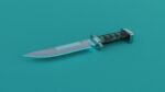 Sci-Fi knife set 3D model