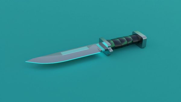 Sci-Fi knife set 3D model