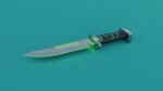 Sci-Fi knife set 3D model