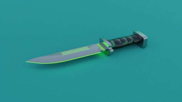 Sci-Fi knife set 3D model