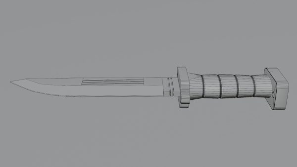Sci-Fi knife set 3D model